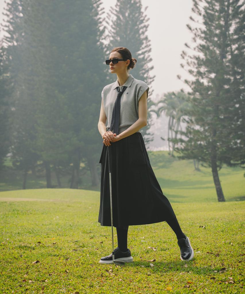 OBER GOLF Light Wide Cool Pants (Black)