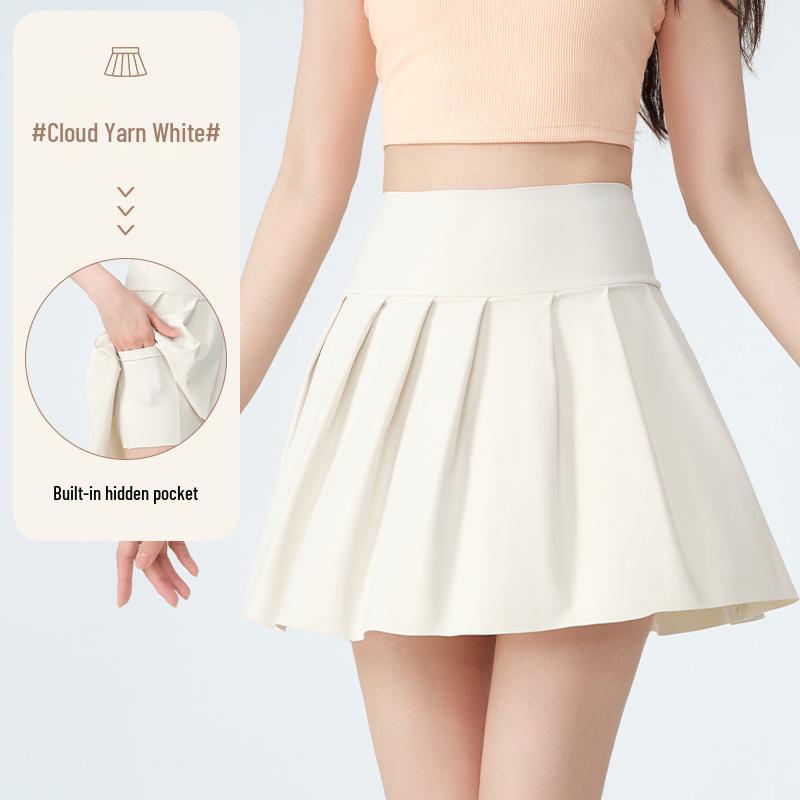 Women's Quick-Dry High-Waisted Pleated Tennis Skirt – Outdoor & Yoga Anti-Exposure Skort