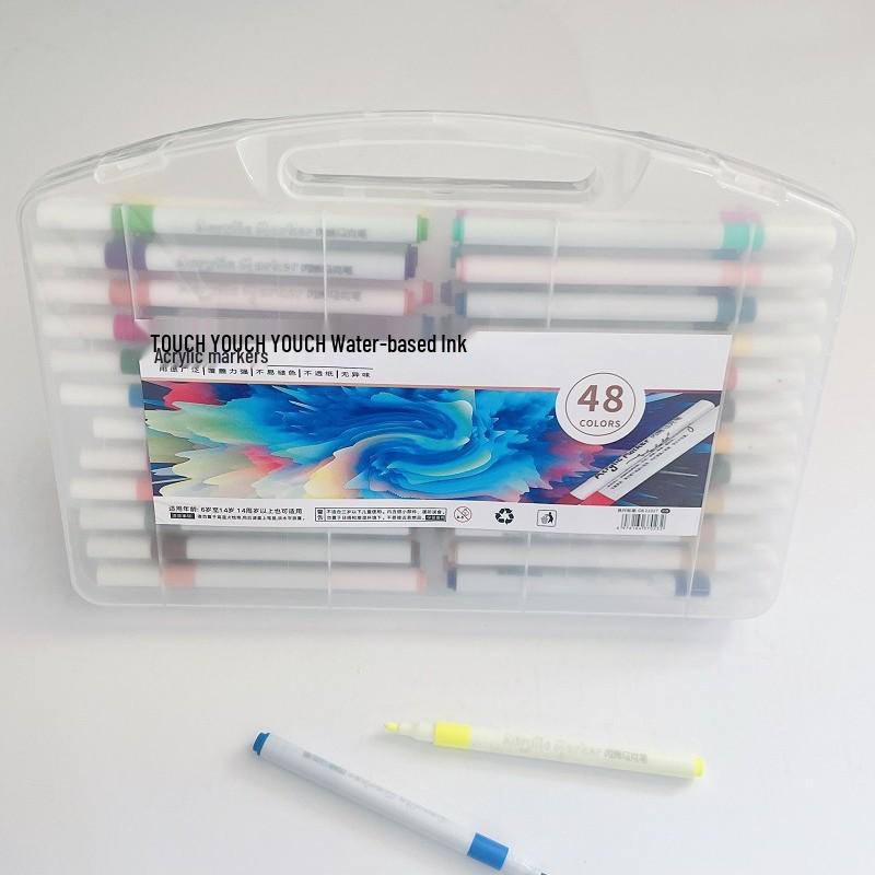 Набор акриловых маркеров из 12 цветов - Краска на водной основе для DIY, Керамики, Граффити 12 Colors