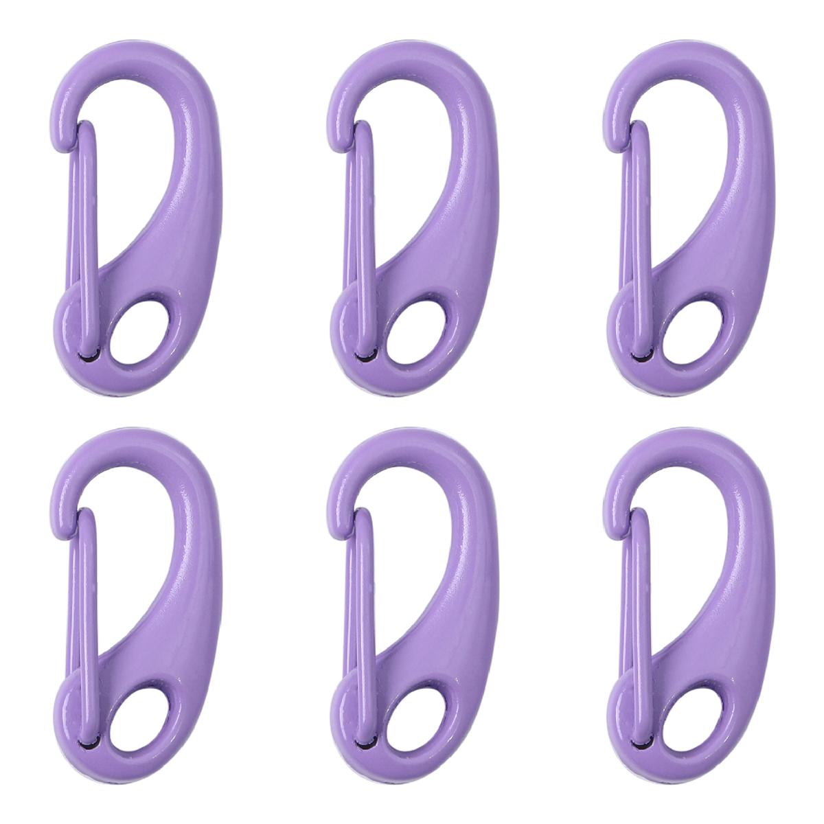 

Сплав карабина крючок застежка-лобстер крючки триггер клипсы пряжки для DIY ювелирные изделия изготовление браслет ожерелье ключевые аксессуары 4pcs фиолетовый