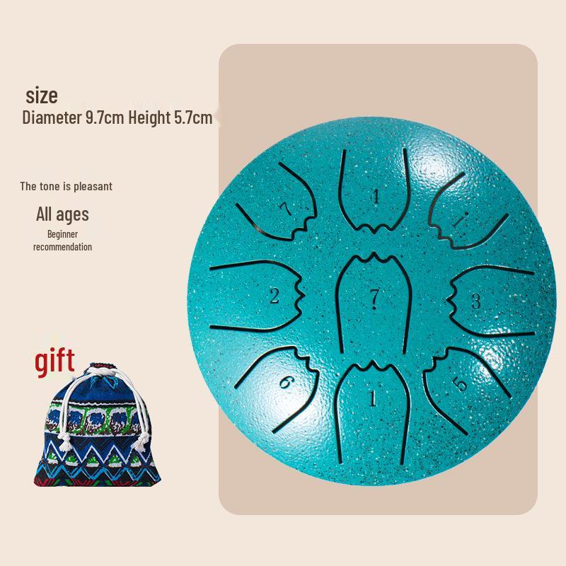 6-inch 11-tone Ethereal Steel Tongue Drum - Beginner to Professional Instrument for Kids & Adults