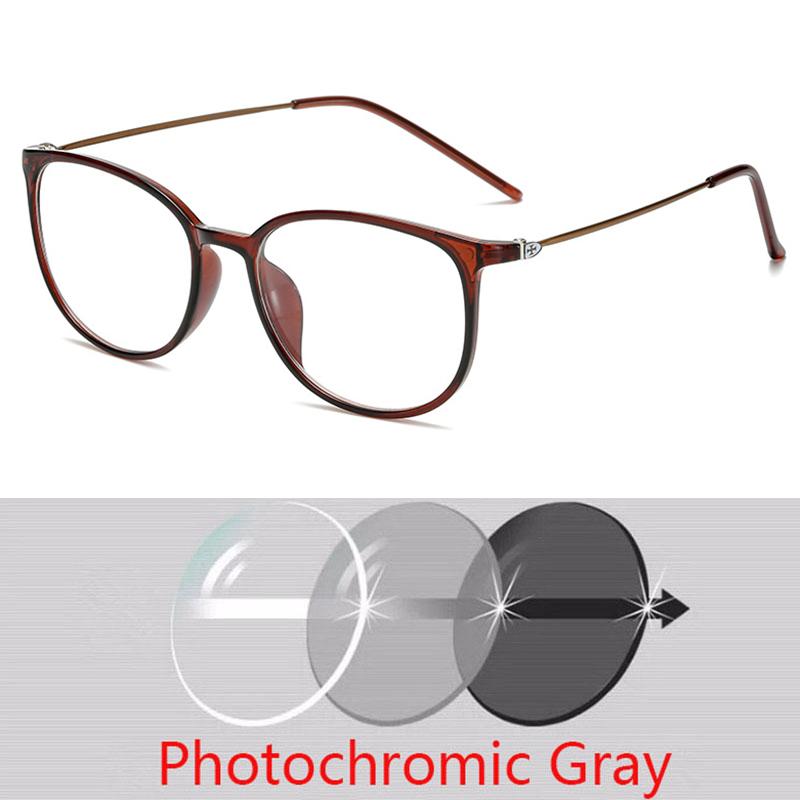 Katzenaugen Photochrome Lesebrille Herren Metall Weitsichtbrille Damen Altersweitsichtbrille +1,0 +1,5 +2,0 +2,5 +3,0 Bis +6,0