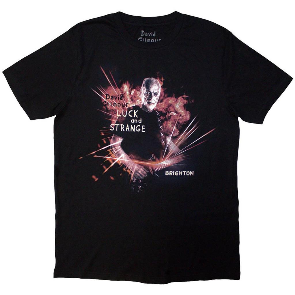 David Gilmour Unisex Adult Luck & Strange Brighton Back Print T-Shirt