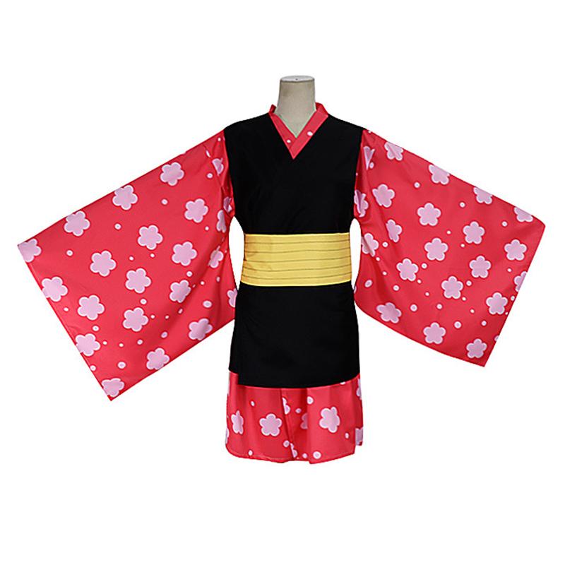 Kimetsu Slayer Demon No Yaiba Makomo Cosplay Kostyme Kvinner Kimono Drakt Kåper