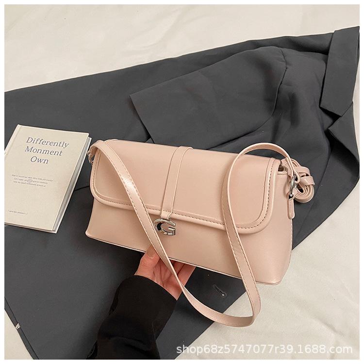 Simple and Textured Versatile Shoulder Bag Women's 2025 New Fashion and High-end Commuter Bag Women's Niche Underarm Bag