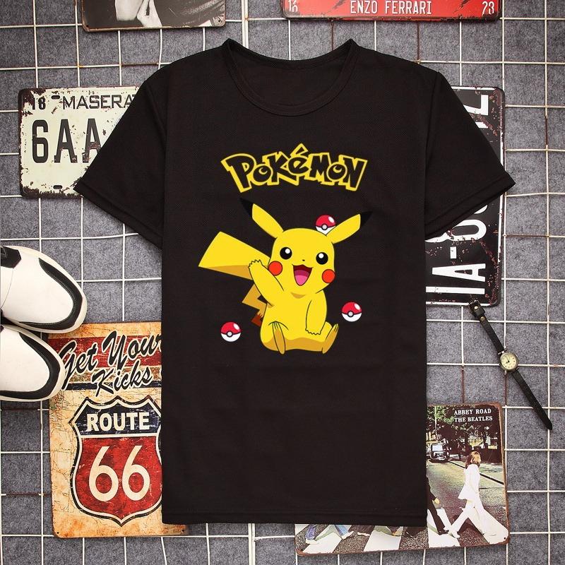 Pokemon Pikachu Cartoon T Shirt Men Women Casual Short Sleeve Tee Tops Pokemon Anime Graphic Tshirt