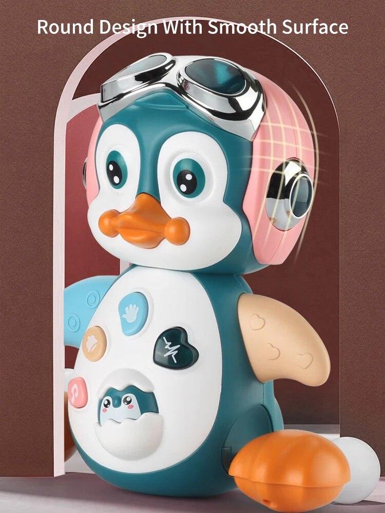 1PC Baby Musical Penguin Toys Crawling Walking Moving Tummy Time Light Up Infant Toys Baby Toys Interactive Learning Toddler Gift