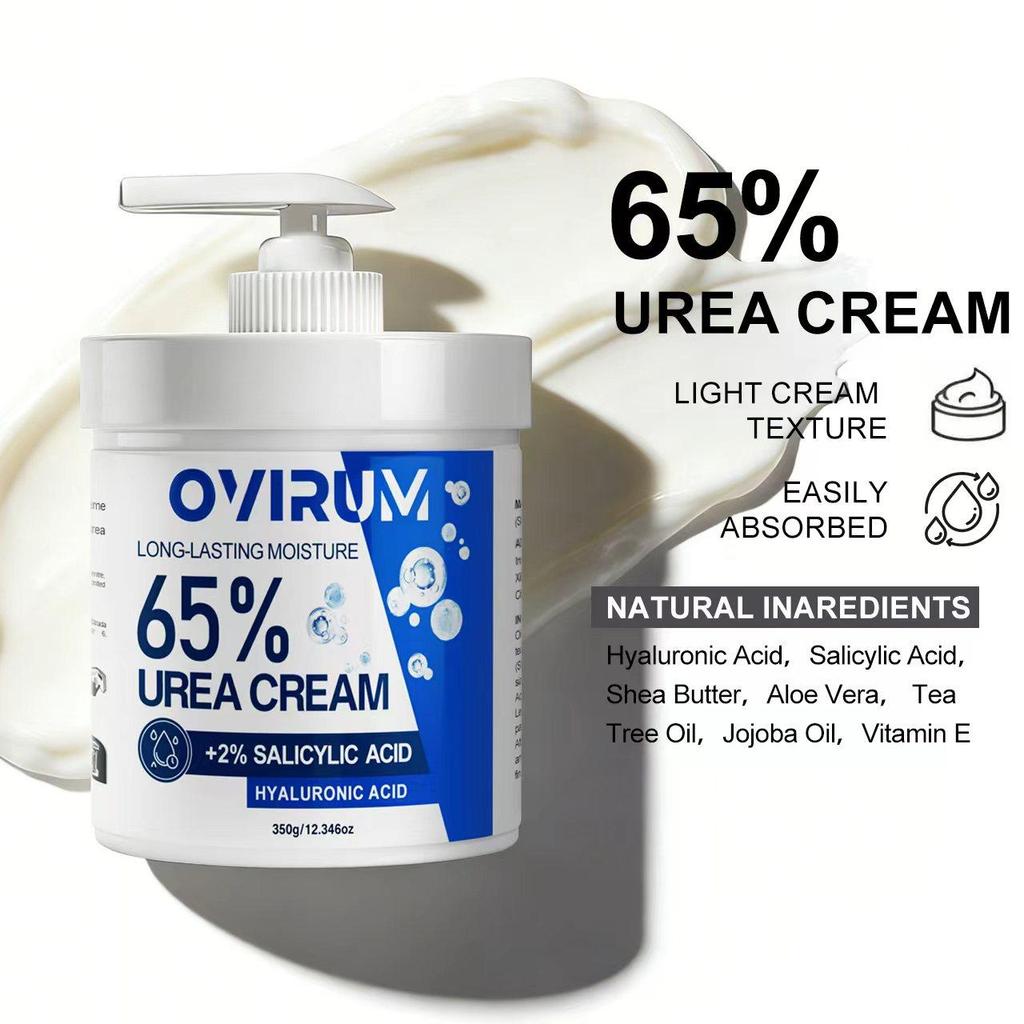 65% Urea Cream For Very Dry Heel And Hand, With Vitamin E, Hyaluronic Acid, Intensively Moisturizes & Nourishes Skin, Restores And Repair-350G