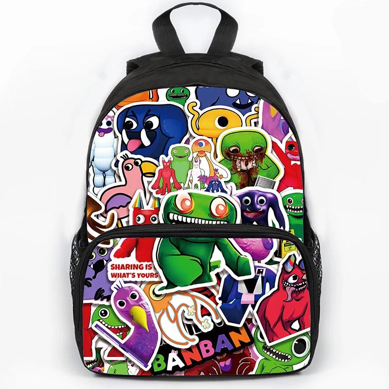 Zaino Scolastico Stampato Garten of BanBan da 16 Pollici per Ragazzi, Borsa di Grande Capacità per Viaggio, Sport, Portatile, Zaini Scolastici per Studenti, Zaino per Libri per Bambini