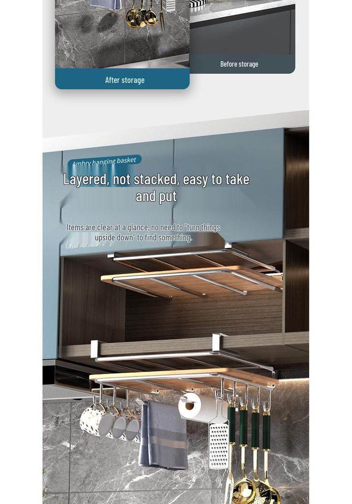 Upside Down Cup Holder & Kitchen Storage Rack