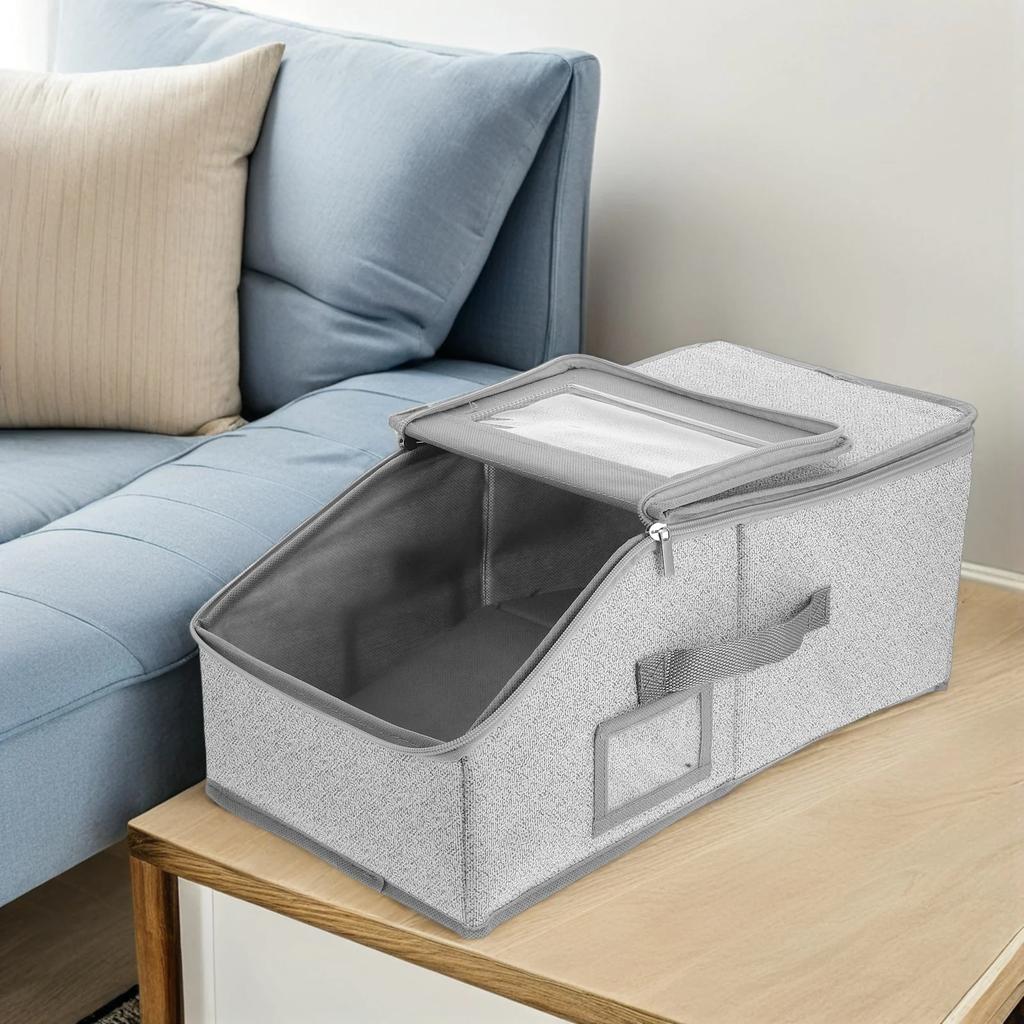 Stackable Hat Container Ventilated Cap Organizer Baseball Cap Organizer with Transparent Window Dust-proof Hat Storage for Caps