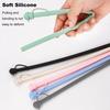 1/6Pcs Silicone Straw Set for 30/40oz Tumblers Reusable Straws with Covers Food-Grade Easy To Clean Replacement Silicone Straws for Travel Activities