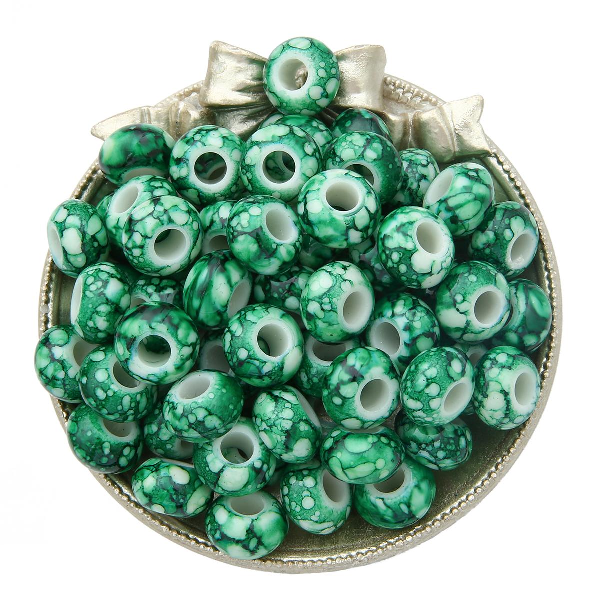 

30 шт. 15x9 мм акриловые бусины в форме цветка с большим отверстием, сплюснутые бусины в форме колеса, свободные бусины-разделители для изготовления ювелирных изделий чёрный