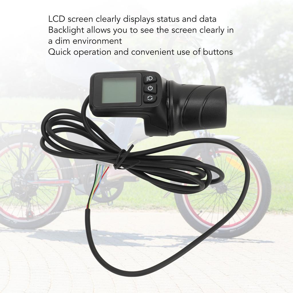 36V 48V 500W 28A Electric Bike Scooter Controller with 128DX Half Twist Throttle Grips Electric Bicycle Controller Kit