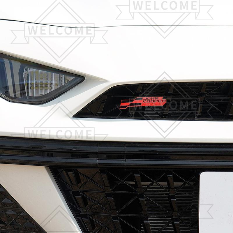 3D Car Stickers John Cooper Works Grille Emblem Auto Body Badge Trunk Decal For Mini Cooper S ONE J01 U25 F57 R53 R55 R56 R58