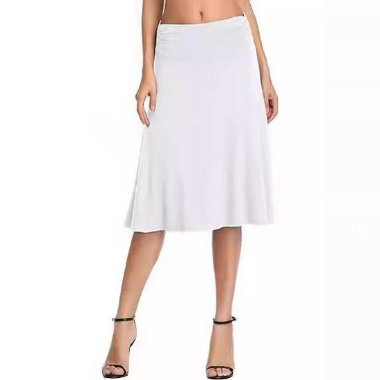 Women's Summer Yoga Skirt - Casual Milk Silk Mid-Length Skirt, High-End European & American Style