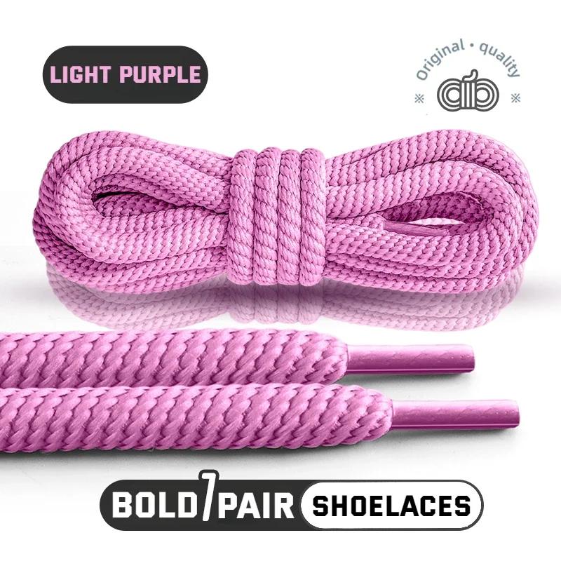 1 Pair 10mm Thick Round Shoelaces for Sneakers Running Sports Shoe Laces 100/120/140/160CM Shoelaces for Shoes Accessories