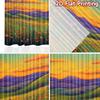 2D FLAT PRINTING 2pcs Curtains (Without Rod) Galaxy View with Cat Holiday Saint Patrick Is Day Printed Curtains Versatile