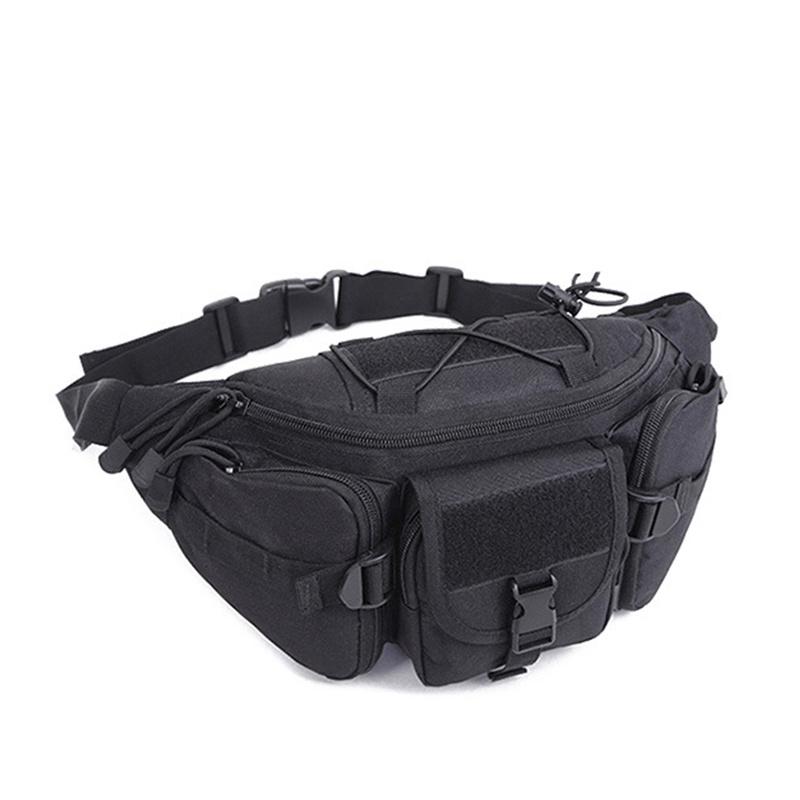 Outdoor Waist Bag Men's Tactical Waterproof Molle Camouflage Hunting Hiking Climbing Nylon Mobile Phone Belt Pack Combat Bags