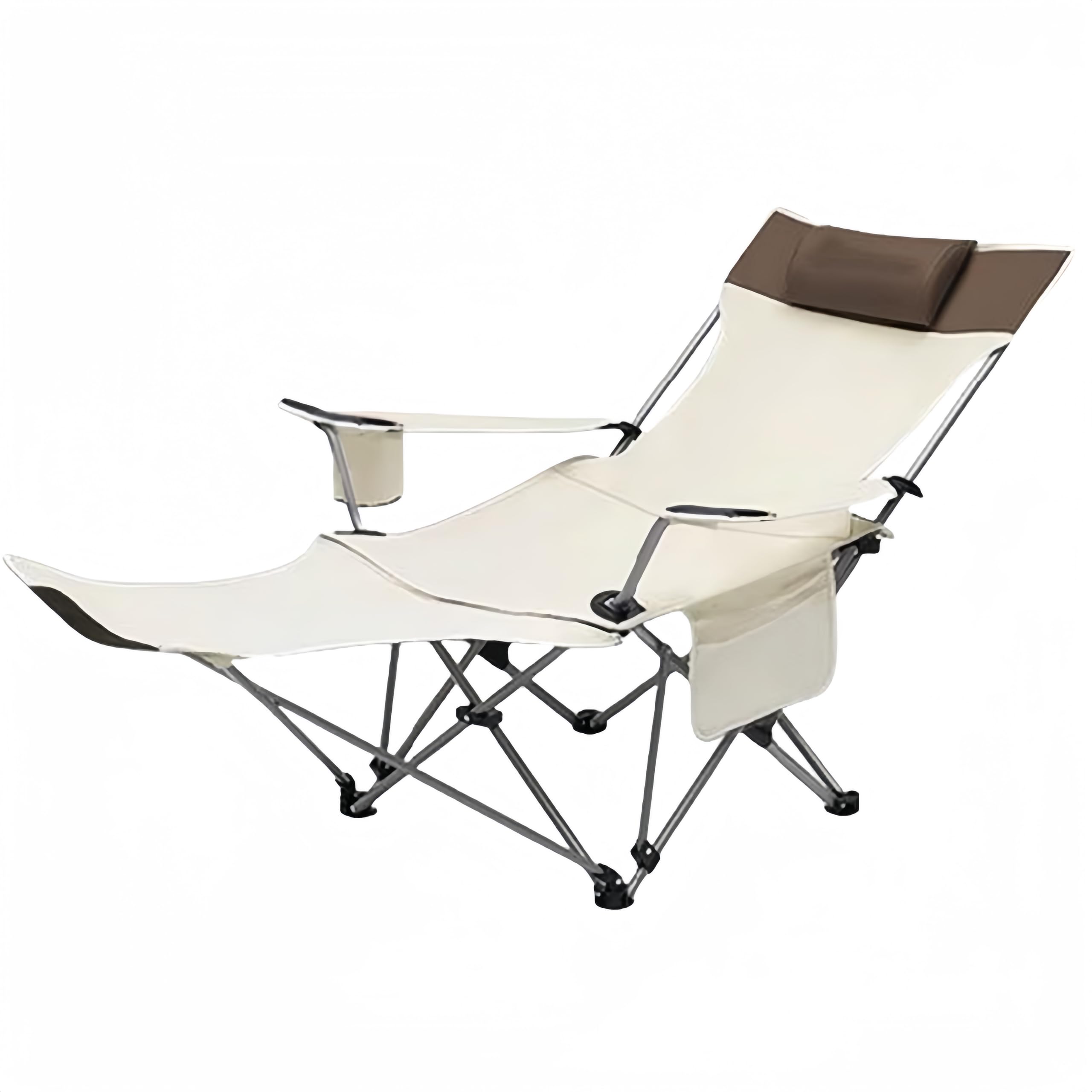 

Кемпинговый стул, лежащий, сидящий, уличный стул, откидывающийся, регулируемый угол наклона спинки, съемный подлокотник, в комплект входит подушка, держатель для чашки, сумка для хранения, загрузка