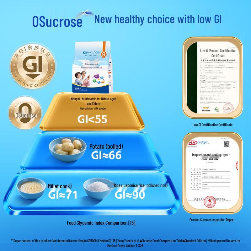 Mengniu Middle-Aged & Elderly Multivitamin High-Calcium Milk Powder