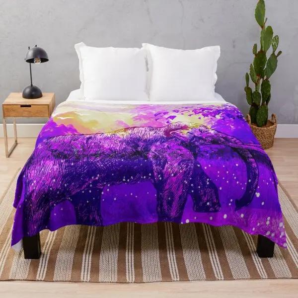 Scenery Flannel Throw Blanket Mountain Cloud Snow Beautiful Landscape Blanket For Boys Girls Gifts King Queen Size Lightweight
