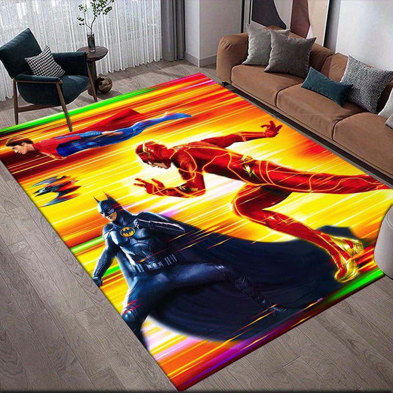 

The Flash Character Square Area Rug, Non-Slip Floor Mat for Home Decor, Perfect Gift for Fans.chl 60x90cm