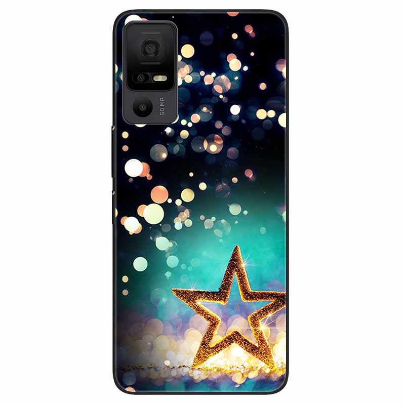 Phone Case for TCL 40 NXTpaper 5G Covers Black Bumper Silicone Soft Shell for TCL 40 NxtPaper 5G TPU Coques Lovely Marble Fundas
