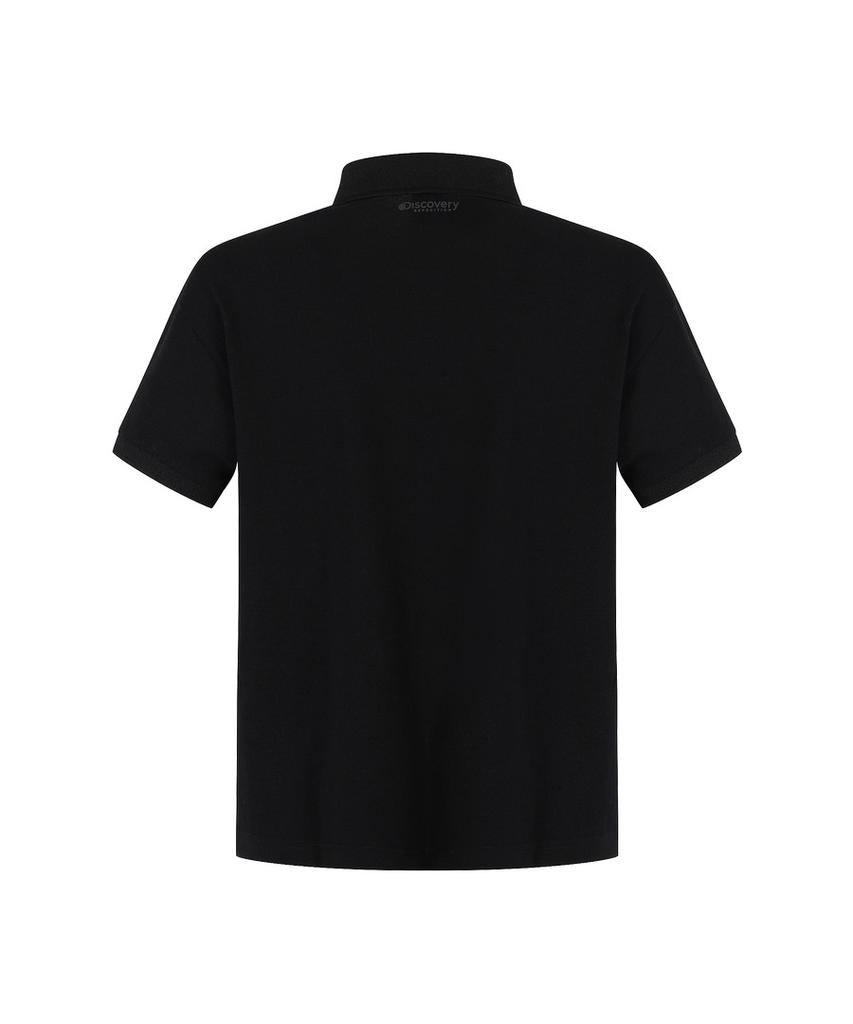 DISCOVERY EXPEDITION Women'S Semi-Crop Polo Shirt (Black)