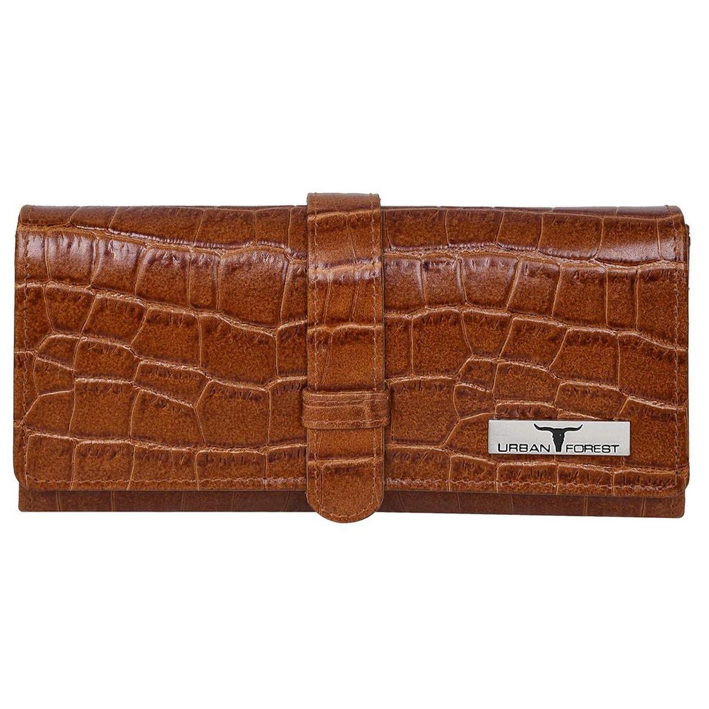 Danny Cognac Ledergeldbörse für Damen