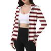 Women's Printed Ice Silk Hooded Lightweight Long Sleeve Sun  Jacket Top