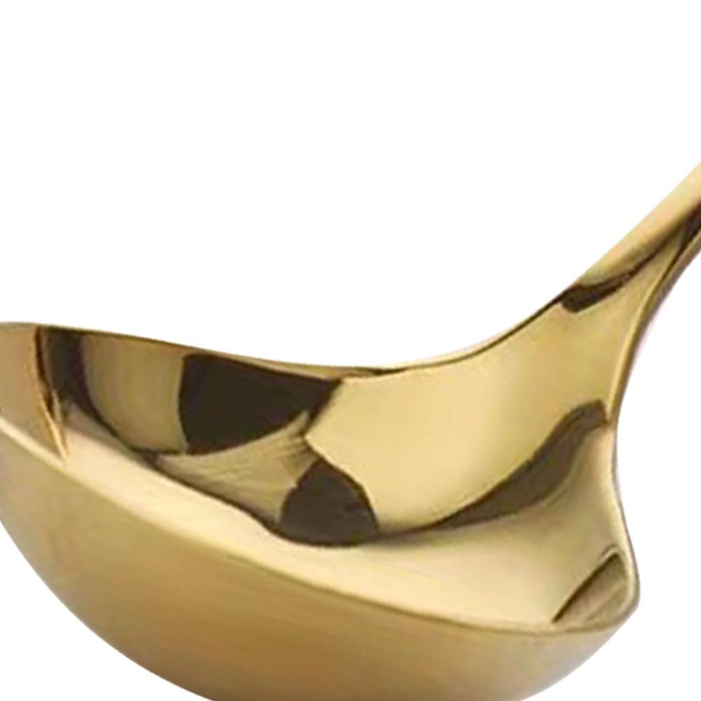 2Pcs Deep Curved Spoon Metal Ladle Rustless Steel Serving Spoon Food Spoon Food Distribution