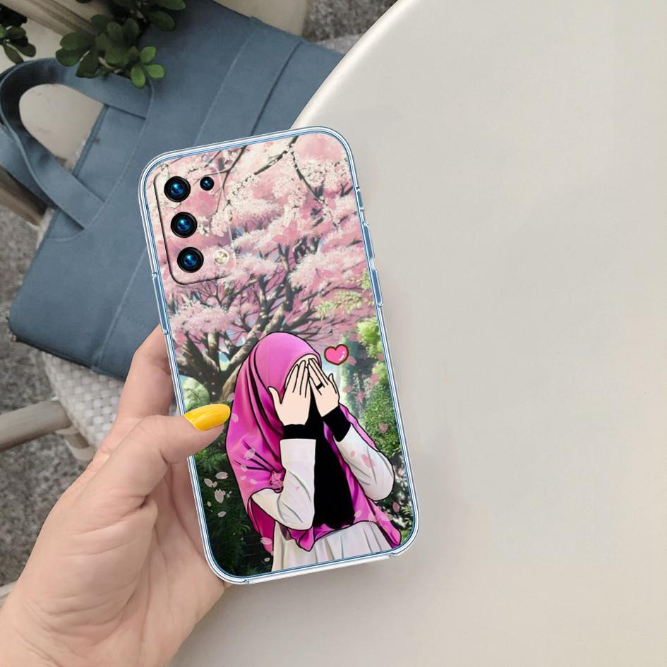 LO54 Islamic Muslim Girls text Phone Case for Motorola Moto G7 G8 G9 G84 G85 G73 G24 G15 Z2 Play Power Plus