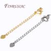 2/4/6Pcs/Lot 18K Gold Plated Extension Extended Tail Chains Lobster Clasps Connectors For DIY Jewelry Making Supplies