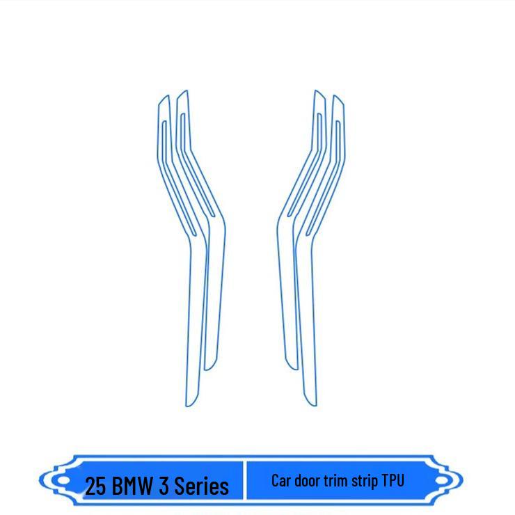 BMW 3 Series (23-25) Interior Film Kit: I3 Console Sticker & 325li Screen TPU Protector.
