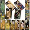 Soft Phone Cover for Apple iPhone 17 16 14 15 Pro Max Plus 15+ 16E XR ProMax Air Case Art Gustav Klimt Casing