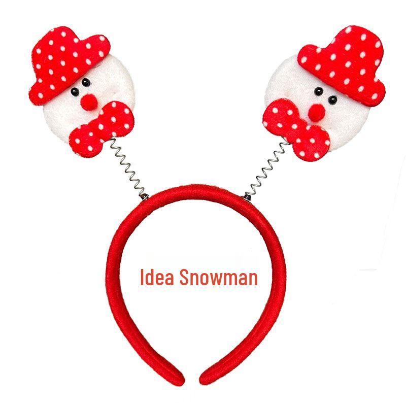 Christmas Hair Clip & Headband Set: Snowman Ornament, Bow, Hat - Perfect Holiday Accessories for Kids