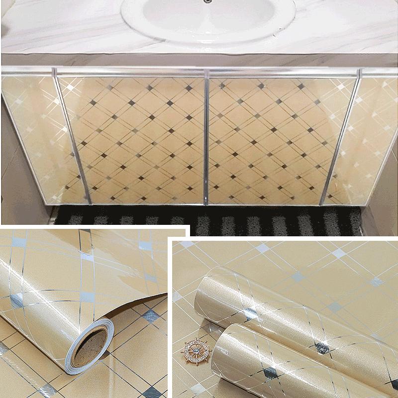 Pearl White DIY Decorative Film PVC Self Adhesive Wall Paper Furniture Renovation Stickers Kitchen Cabinet Waterproof Wallpaper