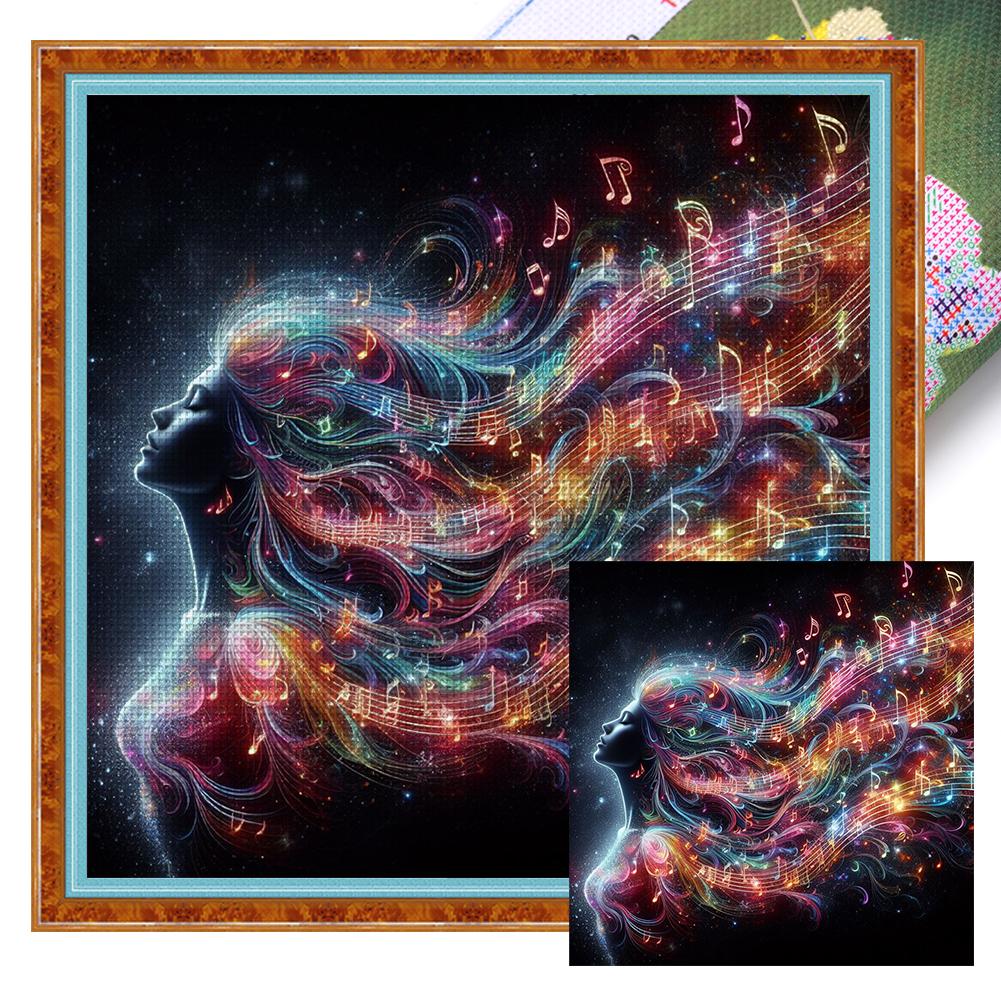 

Комплект наклеек Kreuzstichset из Öko-Baumwolle 11 CT beruckt Mädchen-Kreu