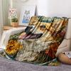 Border Collie Print Flannel Blanket, High Quality Comfortable for All Seasons, Home Decor, Warmth and Comfort, Perfect for Christmas Gifts