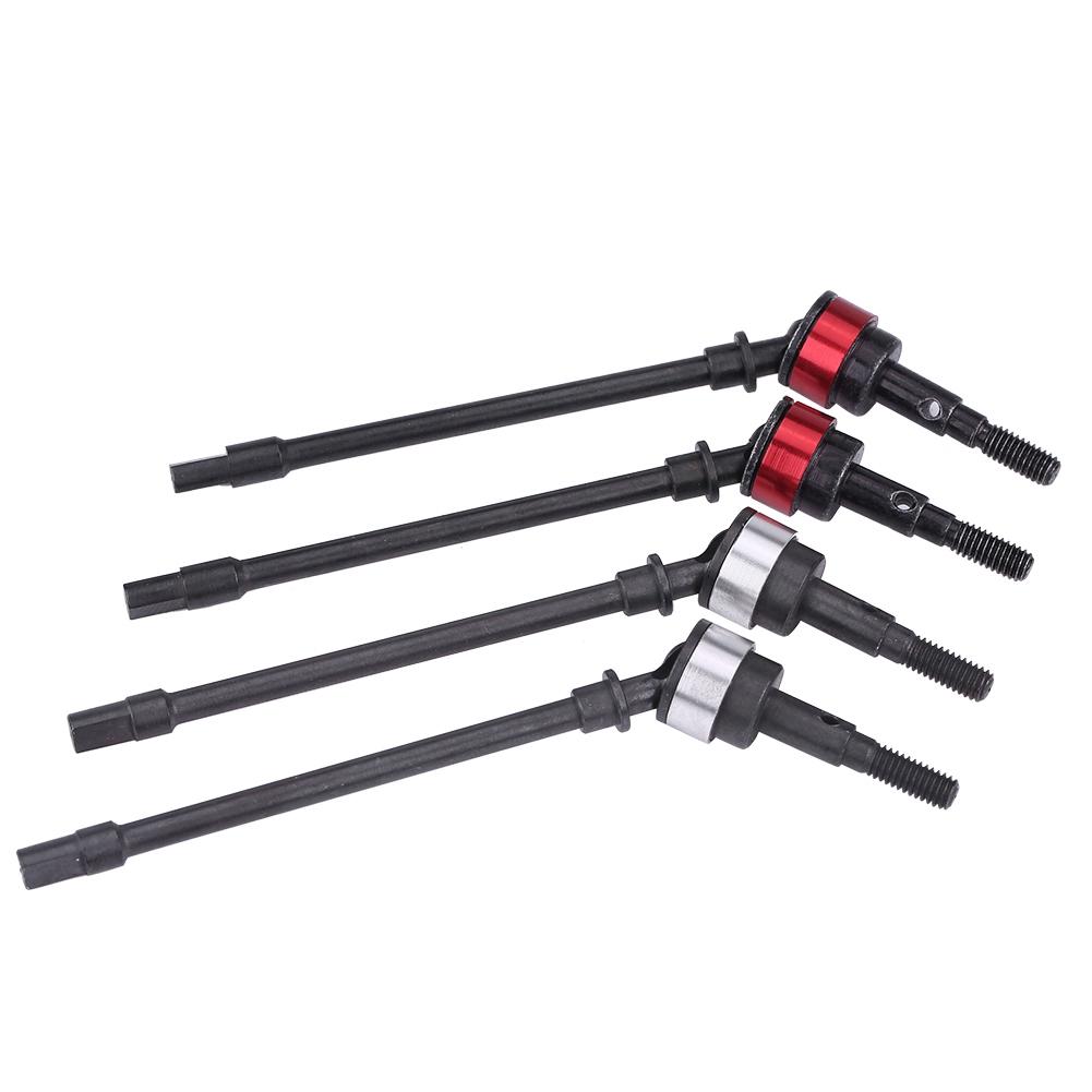 4 Pcs Remote Control Model Accessory Parts Hard Steel Front Axle Drive Shaft for SCX10 RC Car