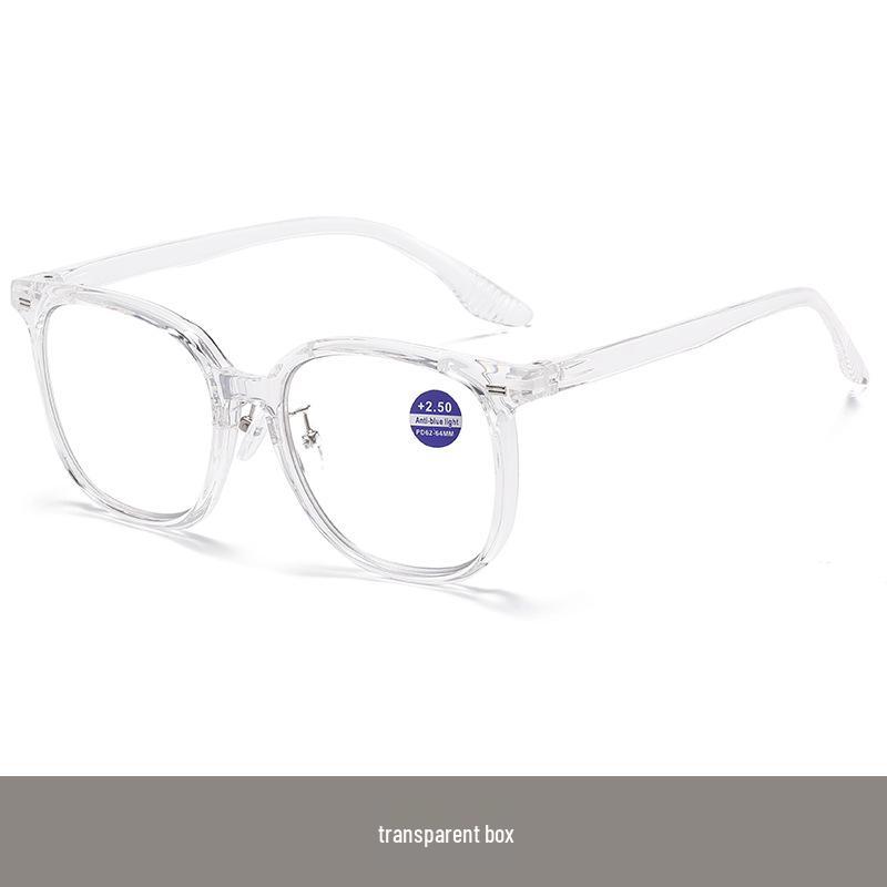 Trendy Light-Sensitive Photochromic Reading Glasses: Large Frame, Anti-Blue Light, Comfortable Single Vision Design.