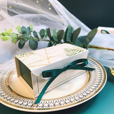 1pcs Candy Box Paper Christmas Gift Packaging Boxes With Ribbon For Wedding Favors And Birthday Party Decorations Supplies