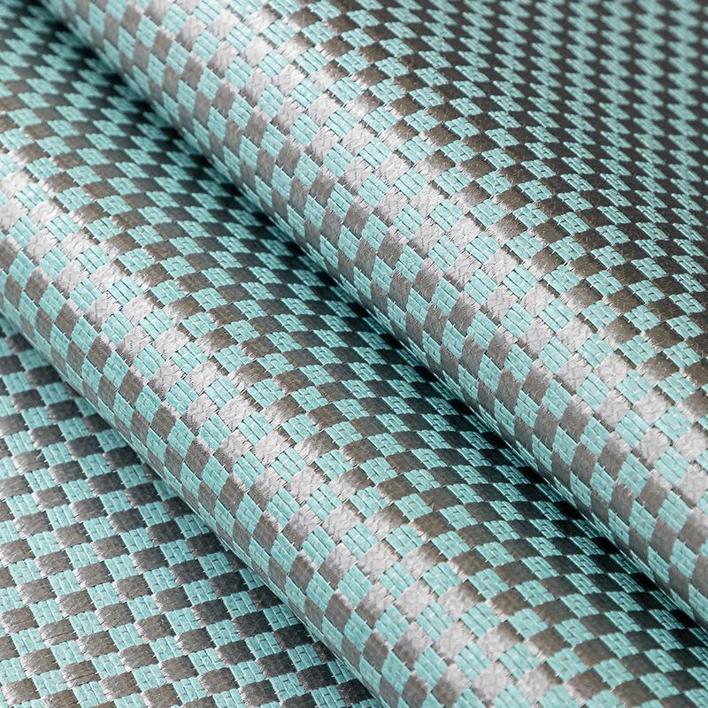 Summer New Light Luxury Ice Rattan Mat Sofa Cushion Cover Cloth Summer Ice Silk Mat Fixed Non-Slip Seat Cushion