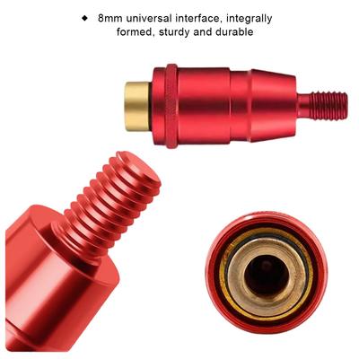 1pcs Aluminum Alloy Fishing Rod Connector Net Head Adapter Screw Landing Dip Part Essential Tackle Equipment Accessory