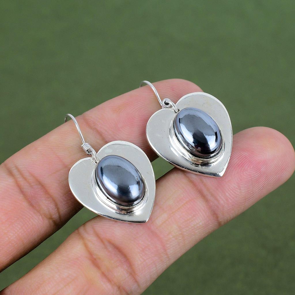 Schungit Ohrring 925 Sterling Silber Ohrringe Einzigartiger Schmuck Handgefertigter Edelstein Ohrring Echter Schungit Schmuck Damen Ohrring Geschenke Für Ehefrau