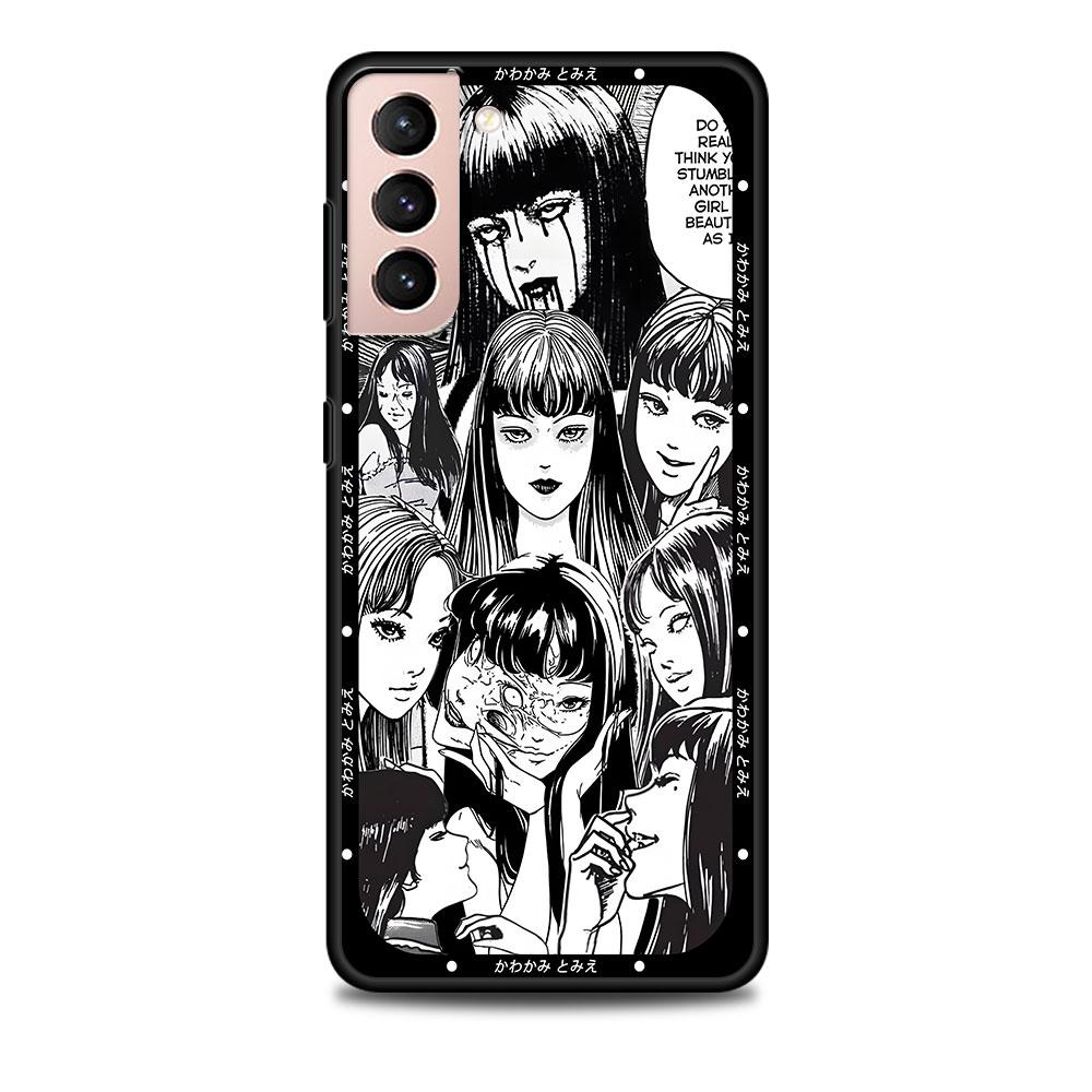 

Чехол Tomie Comic Again для Samsung Galaxy S24 S23 S22 Ultra S10 S20 S21 FE S10E S9 Plus, мягкий черный чехол из ТПУ для телефона, бампер Samsung S22 Ultra
