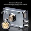 Smooth Lock Antique Household Front Door House Padlocks Locking Accessories Universal Heavy-Duty Gear With Key