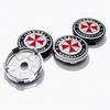 4pcs Umbrella Logo Emblem Badge Car Wheel Center Caps OD 60MM 56MM Wheels Hub Cap Rim Hubcaps Bust Cover Replace Car Accessories