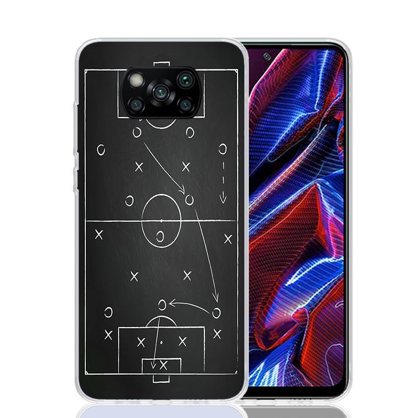 Football Soccer Tactics Time Phone Case For Xiaomi Poco F7 Ultra X7 X6 Pro X5 Redmi 15 15C 13 13C 12 12C 10 10A 10C 9 9A 9C 9T S
